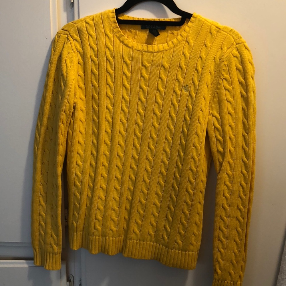 Yellow Ralph Lauren sweater